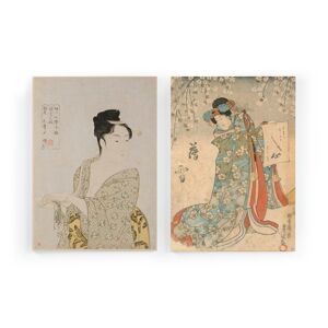 Surdic Set 2 Peintures sur toile 60x40 imprimees japonaises