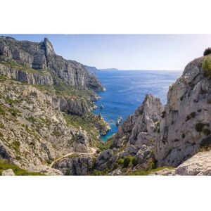 Ceanothe Tableau sur toile vue calanques 65x97 cm