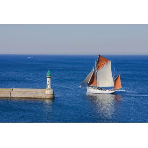 Ceanothe Tableau sur verre synthetique phare île de Groix 65x97 cm