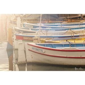 Ceanothe Tableau sur verre barques Cassis 45x65 cm