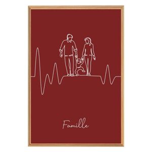 Ceanothe Tableau mural encadre battement famille 65x97 cm