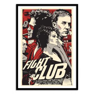 Wall Editions Affiche 50x70 cm et cadre noir - Fight Club - Joshua Budich