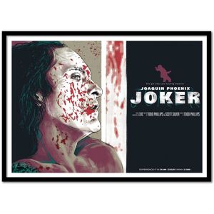 Wall Editions Affiche 50x70 cm et cadre noir - Phoenix Joker - Joshua Budich