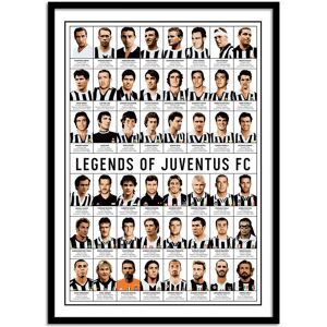 Wall Editions Affiche 50x70 cm et cadre noir - Legends of Juventus FC - Olivier Bou