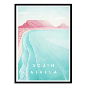 Wall Editions Affiche 50x70 cm et cadre noir - Visit South Africa - Henry Rivers