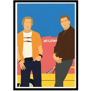 Wall Editions Affiche 50x70 cm et cadre noir - Cliff and Rick - Rosi Feist