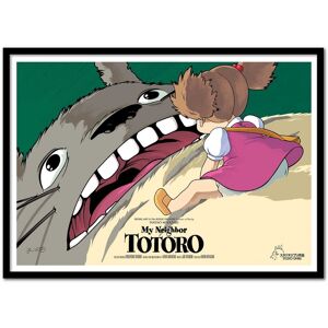 Wall Editions Affiche 50x70 cm et cadre noir - Totoro Version 2 - Joshua Budich