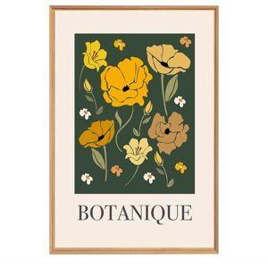 Ceanothe Tableau mural encadre illustration botanique 65x97 cm