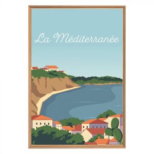 Ceanothe Tableau mural encadre mer mediterrannee 65x97 cm