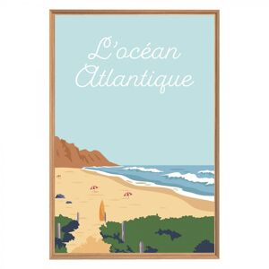 Ceanothe Tableau mural encadre ocean atlantique 65x97 cm