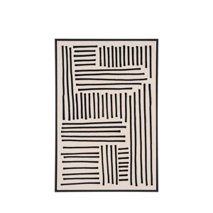 House Nordic Tableau contemporain noir et blanc 90x60 cm