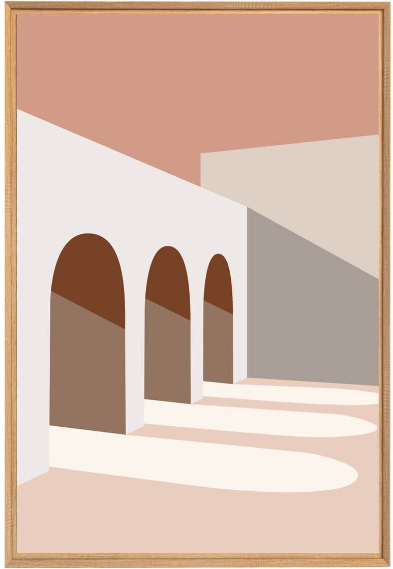 Ceanothe Tableau mural encadré architecture 65x97 cm