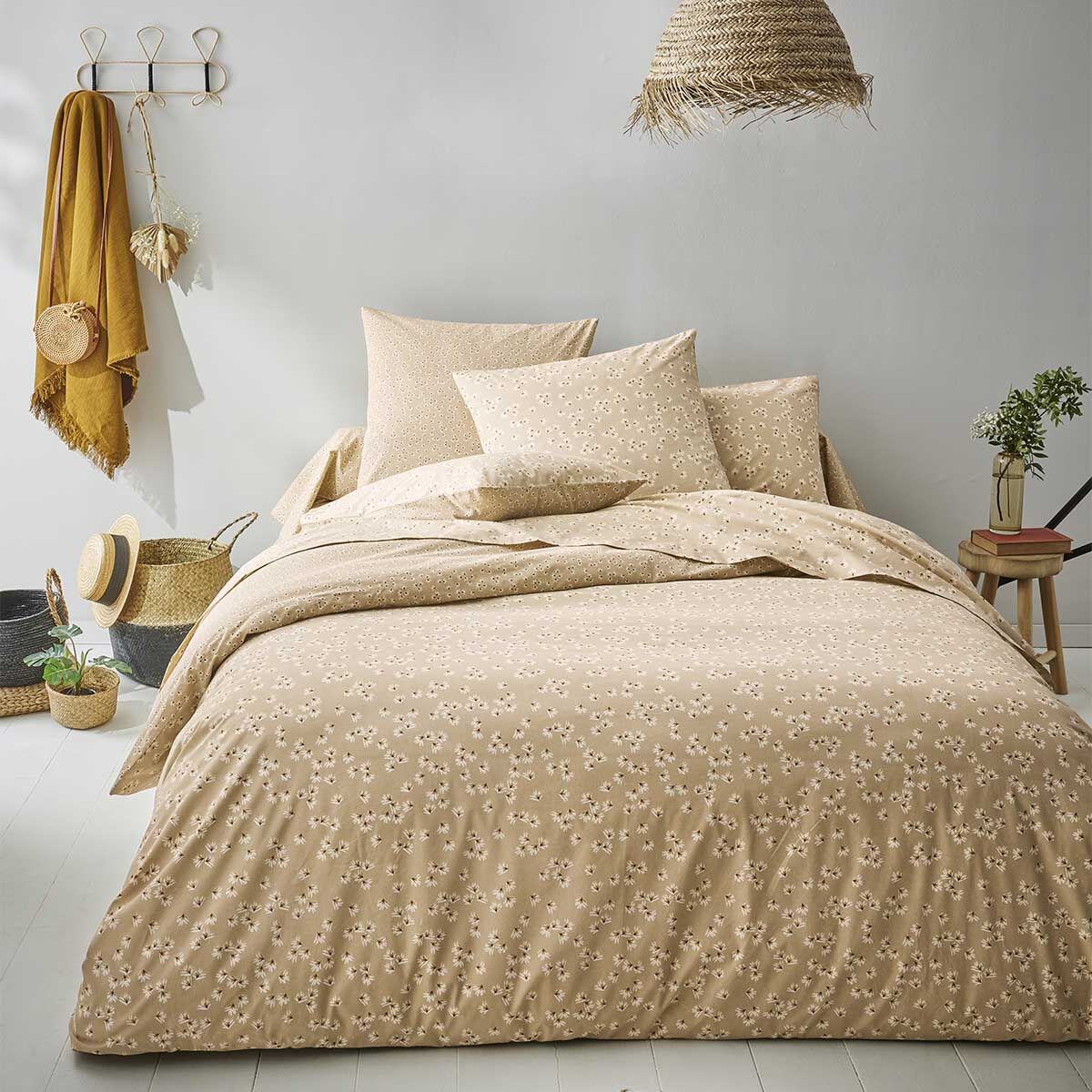 Origin Housse de couette en lyocell beige sable 260x240