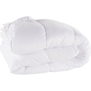 Maisons du Monde Couette en polyester recycle blanc effet peau de peche 4 saisons 220x240