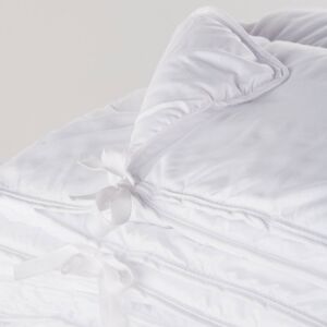 Maisons du Monde Couette en polyester recycle blanc effet peau de peche 4 saisons 240x260