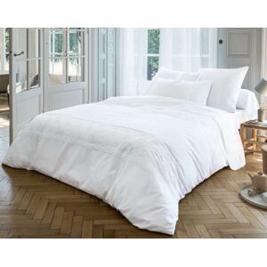 Becquet Housse de couette 140x200 en coton blanc