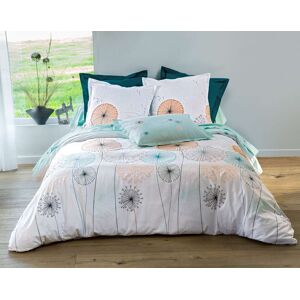 Becquet Housse de couette 260x240 en coton vert celadon