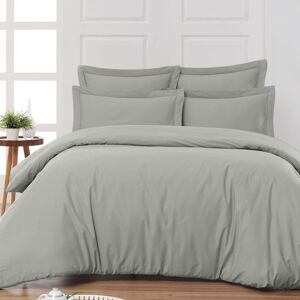 Sensei Maison Housse de couette en percale coton gris perle 260x240 cm