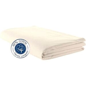 Home Maison Drap percale 280 x 325 cm uni percale de coton beige 280x325 cm