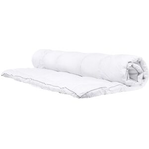 Beliani Surmatelas en coton cire blanc 200x140cm