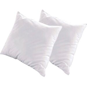 Olympe Lot de 2 oreillers 65x65 Duvet & Plumes Mi-fermes