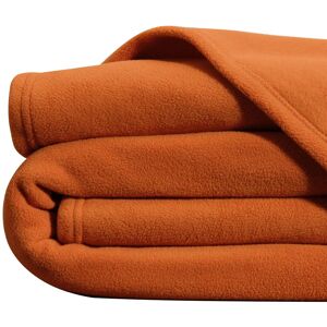 Becquet Couverture temperee 180x220 orange cuivre en polyester