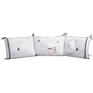 Sauthon Tour de lit dehoussable 180x40cm en coton blanc