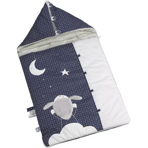 Sauthon Nid d'ange Nomade bebe Mouton 0-3 mois en coton Bleu