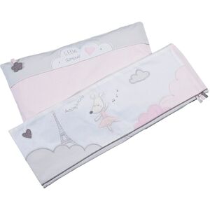 Sauthon Parure de lit bebe 190x140cm et taie en coton Rose