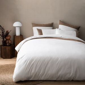 Matt & Rose Housse de couette unie en percale de coton BIO Craie, Taupe 240x220cm