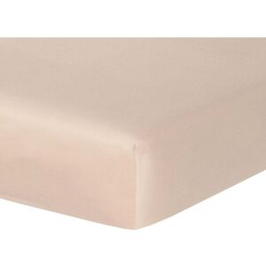 Febronie Drap housse satin de coton 180x200x40 rose poudre