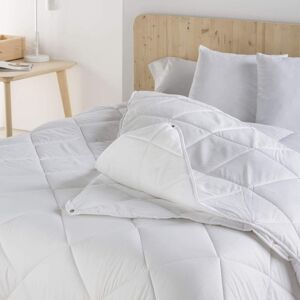 Happy Friday Couette toutes saisons 120 + 250 gr 100% Microfibre Blanc 150x220 cm