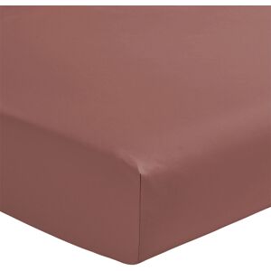 Essix Drap housse en percale de coton rose 2x80x200