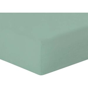 Febronie Drap housse lin lave 180x200x40 vert pistache