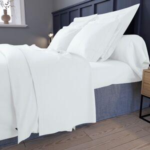 Drap plat Satin de coton Coloris Blanc 270x300 cm - DODO