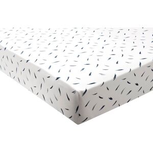 Anne de Solene Drap housse percale bleu clair 180x200 cm