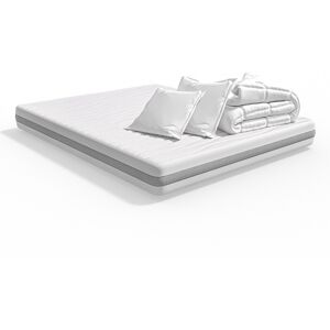 HBEDDING Matelas mousse 160x200 + couette + 2 oreillers