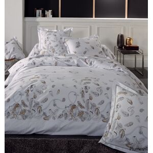 Home Maison Housse de couette plumes a imprimes plumes percale de coton/coton