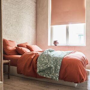 A demain Parure de lit taies rectangles en lin terracotta 220x240