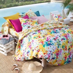 Becquet Housse de couette 140x200 multicolore en coton