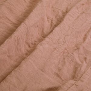 Olivier Desforges Drap plat en lin lave rose 180 x 290 cm