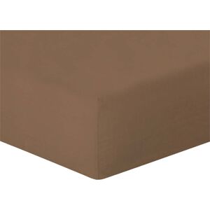 Febronie Drap housse lin lave 160x200x30 caramel