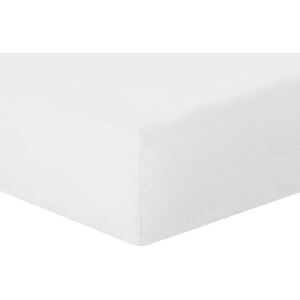 Febronie Drap housse lin lave 160x200x30 blanc