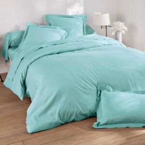 Becquet Housse de couette 140x200 bleu aqua en lin