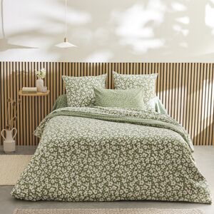 Origin Housse de couette imprimee en lyocell vert 260x240cm