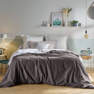 CAMIF Housse de couette en coton Bio gris anthracite 240 x 220 cm