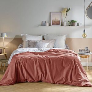 CAMIF Housse de couette en coton Bio terracotta 240 x 220 cm