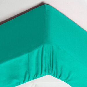 Becquet Drap-housse grand bonnet 160x200x32 vert jade en coton