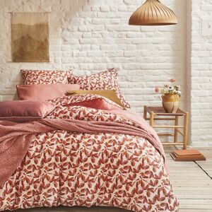 Essix Parure de lit en percale de coton rouge 140x200