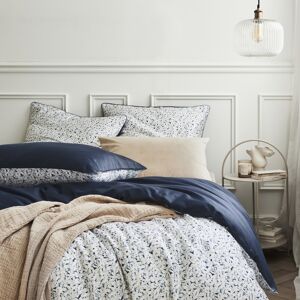 Essix Parure de lit en satin de coton bleu 260x240